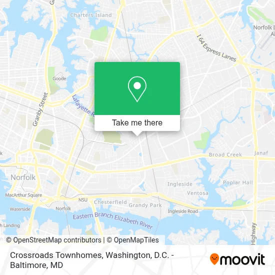 Crossroads Townhomes map