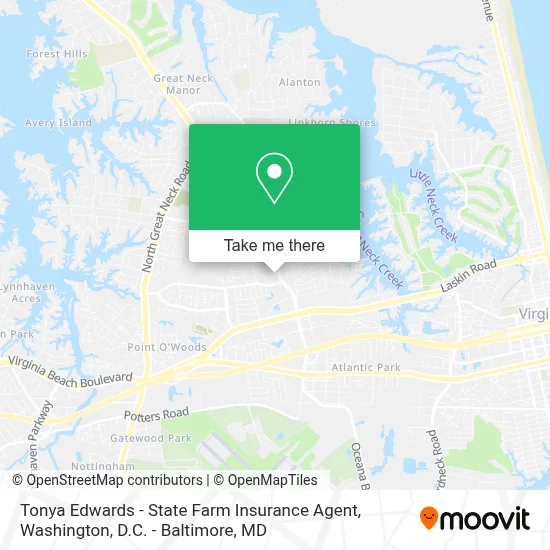 Tonya Edwards - State Farm Insurance Agent map