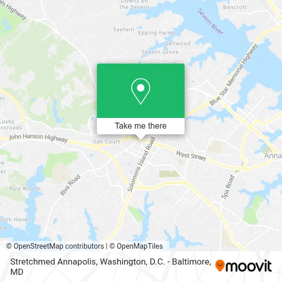 Stretchmed Annapolis map