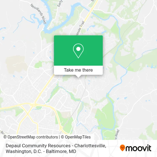 Depaul Community Resources - Charlottesville map