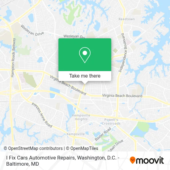 I Fix Cars Automotive Repairs map