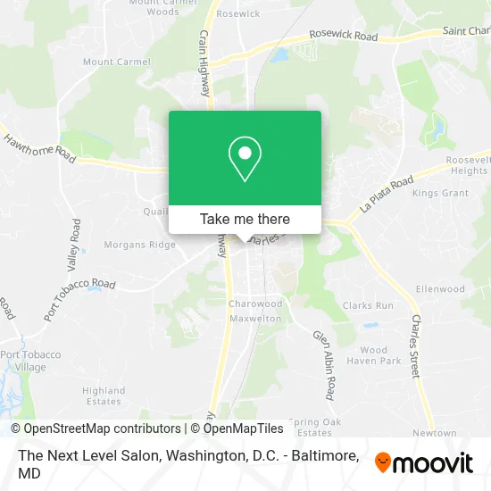The Next Level Salon map