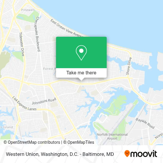 Western Union map