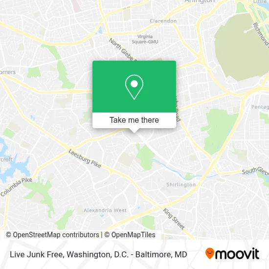 Live Junk Free map