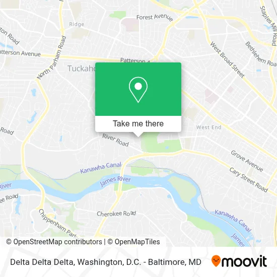Delta Delta Delta map