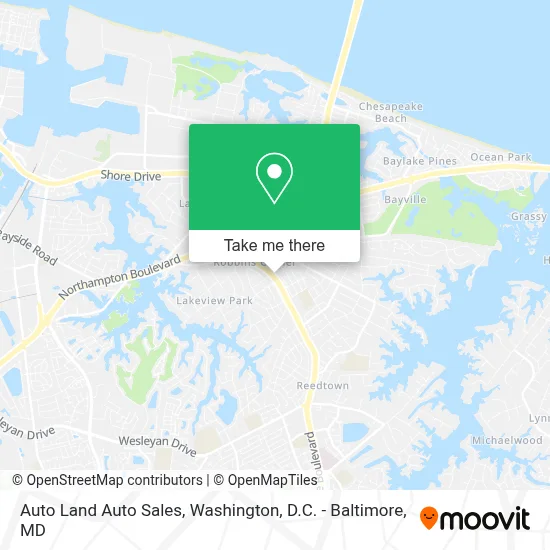 Auto Land Auto Sales map