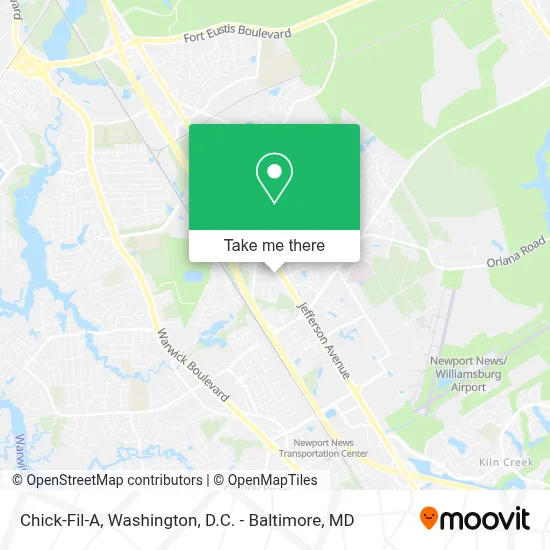 Chick-Fil-A map