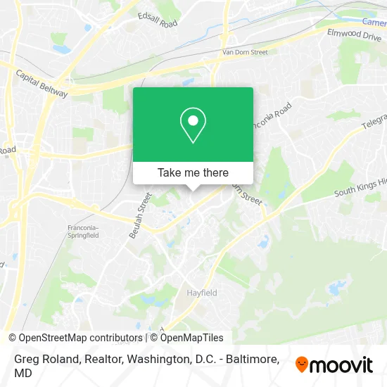 Greg Roland, Realtor map