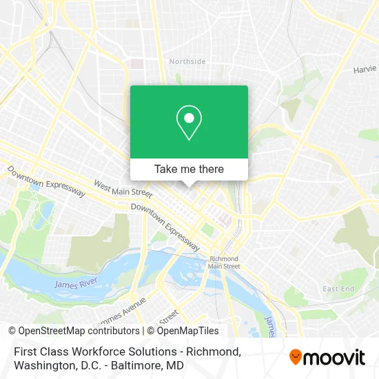 First Class Workforce Solutions - Richmond map