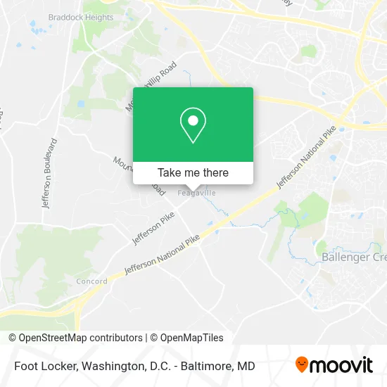 Foot Locker map
