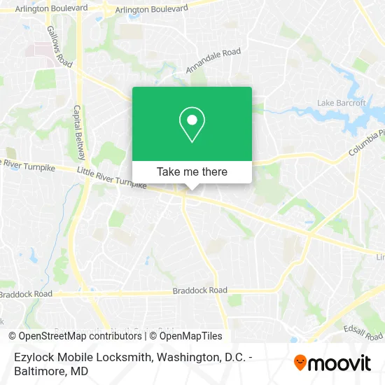 Ezylock Mobile Locksmith map
