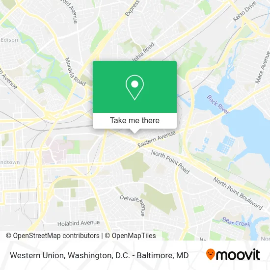 Western Union map