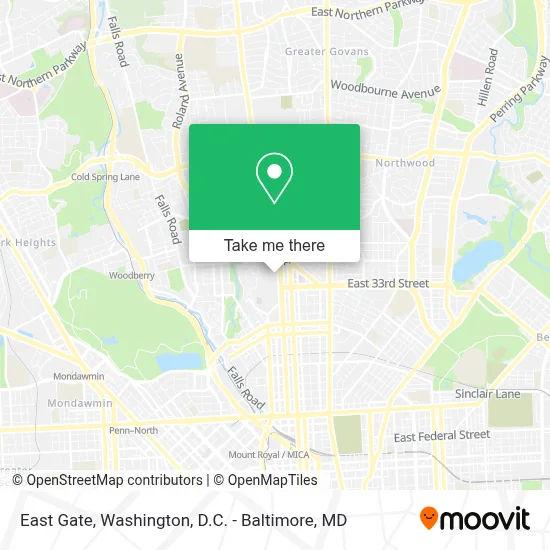 East Gate map