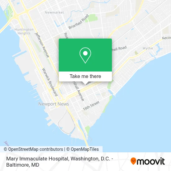 Mary Immaculate Hospital map