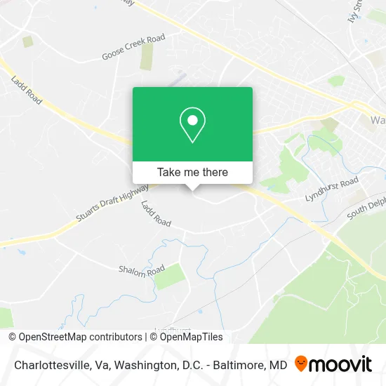 Charlottesville, Va map
