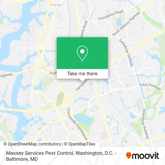 Massey Services Pest Control map