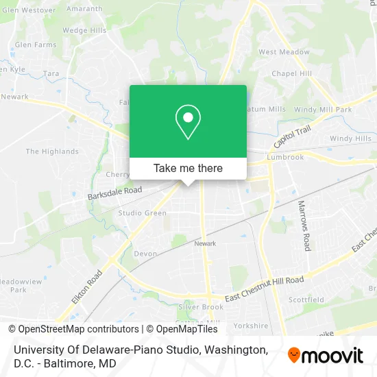 University Of Delaware-Piano Studio map