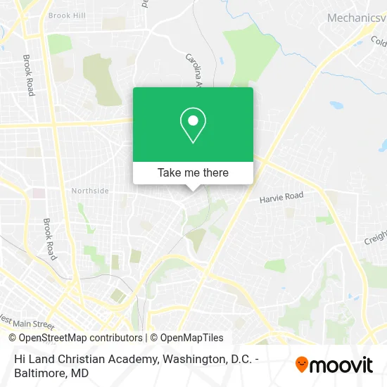 Hi Land Christian Academy map