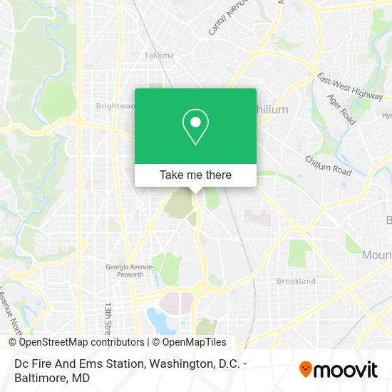 Dc Fire And Ems Station map