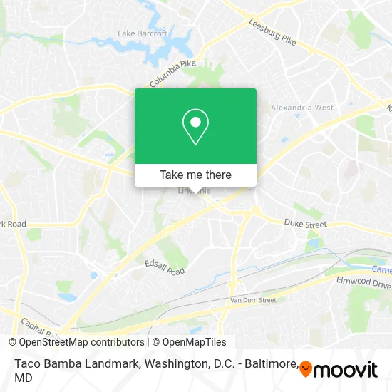 Taco Bamba Landmark map