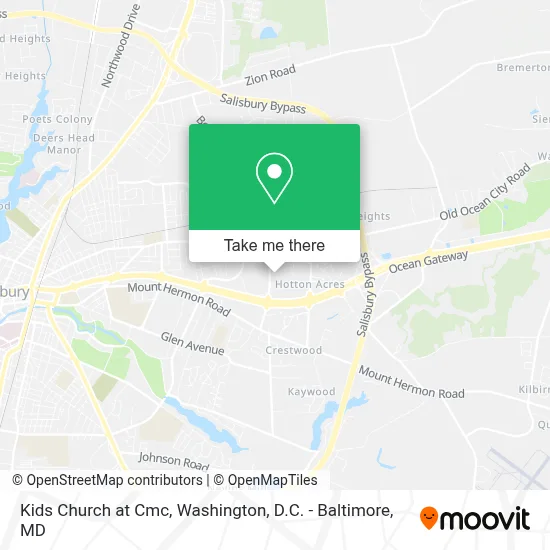 Kids Church at Cmc map
