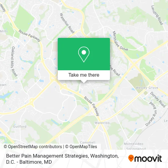 Better Pain Management Strategies map