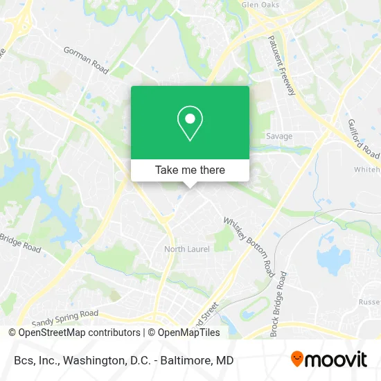 Bcs, Inc. map