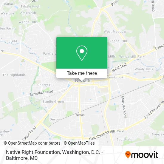 Native Right Foundation map