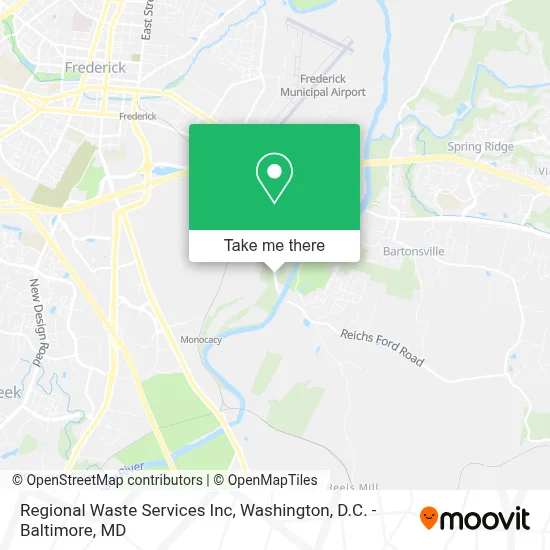 Regional Waste Services Inc map