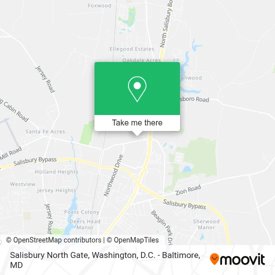 Salisbury North Gate map