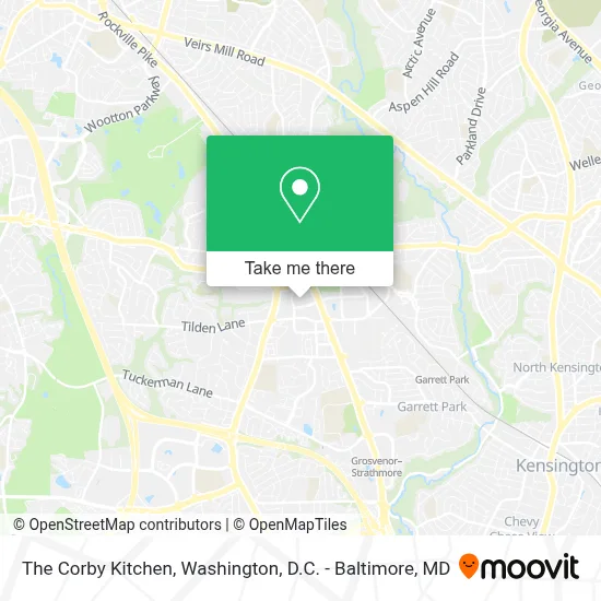 The Corby Kitchen map