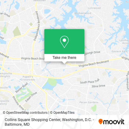 Collins Square Shopping Center map