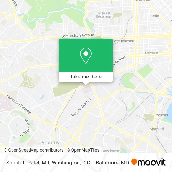 Shirali T. Patel, Md map