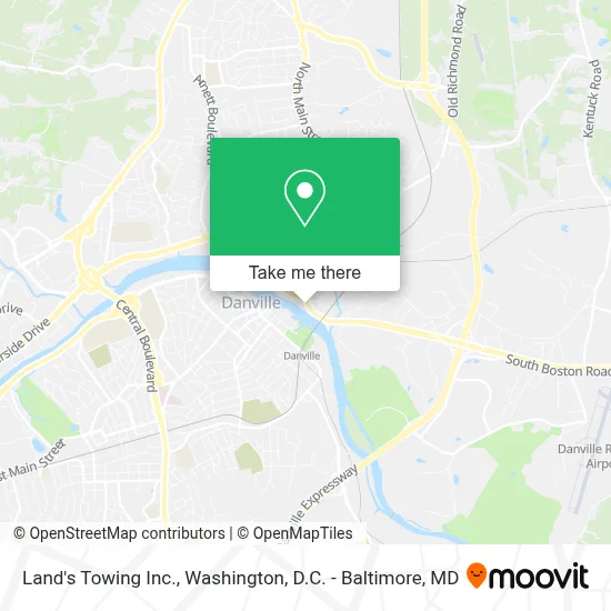 Land's Towing Inc. map