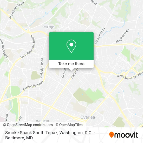 Smoke Shack South Topaz map