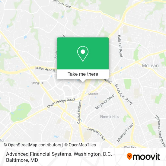 Advanced Financial Systems map