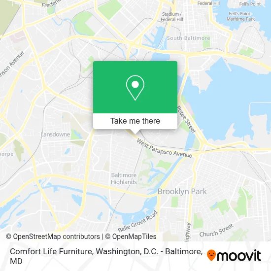 Comfort Life Furniture map