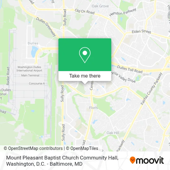 Mount Pleasant Baptist Church Community Hall map