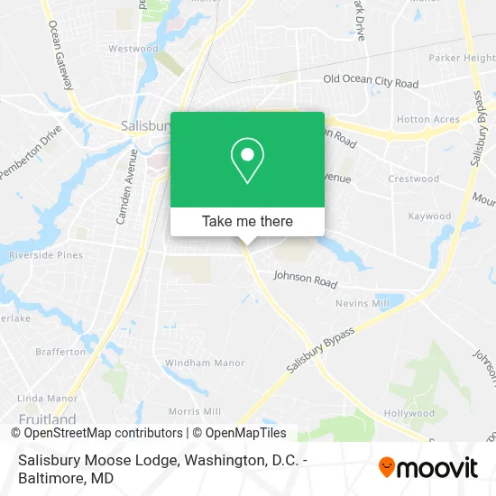 Salisbury Moose Lodge map