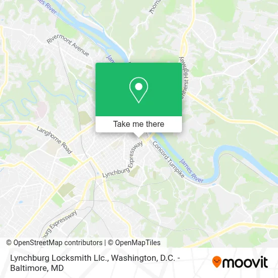 Lynchburg Locksmith Llc. map