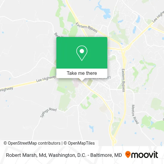 Robert Marsh, Md map