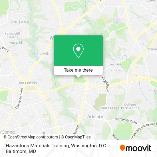 Hazardous Materials Training map