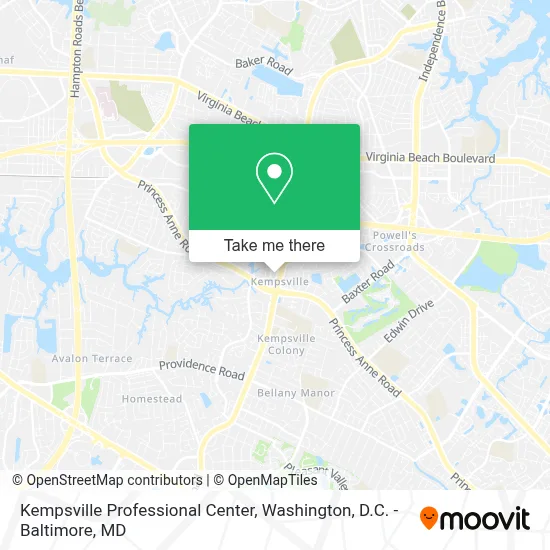 Kempsville Professional Center map