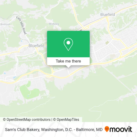 Sam's Club Bakery map