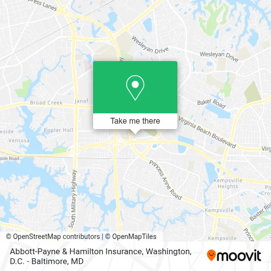 Abbott-Payne & Hamilton Insurance map