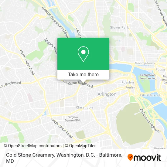 Cold Stone Creamery map