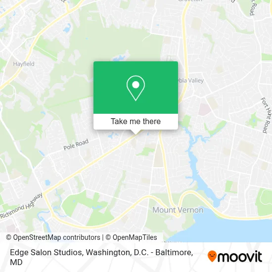Edge Salon Studios map