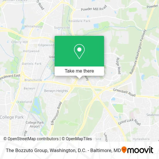 The Bozzuto Group map