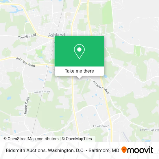 Bidsmith Auctions map