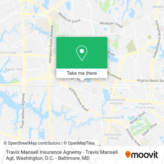 Travis Mansell Insurance Agnemy - Travis Mansell Agt map